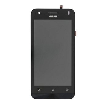 Дисплей Asus ZenFone С (ZC451CG) в рамке с межплатным шлейфом+динамик (черный) ориг 100%