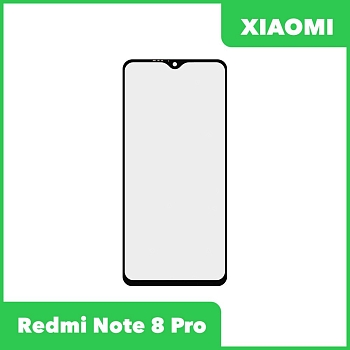 Стекло для переклейки дисплея Xiaomi Redmi Note 8 Pro, черный