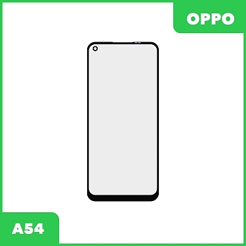 Стекло для переклейки дисплея Oppo A54, черный